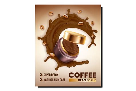 Download Coffee Bean Scrub Creative Promotion Poster Vector